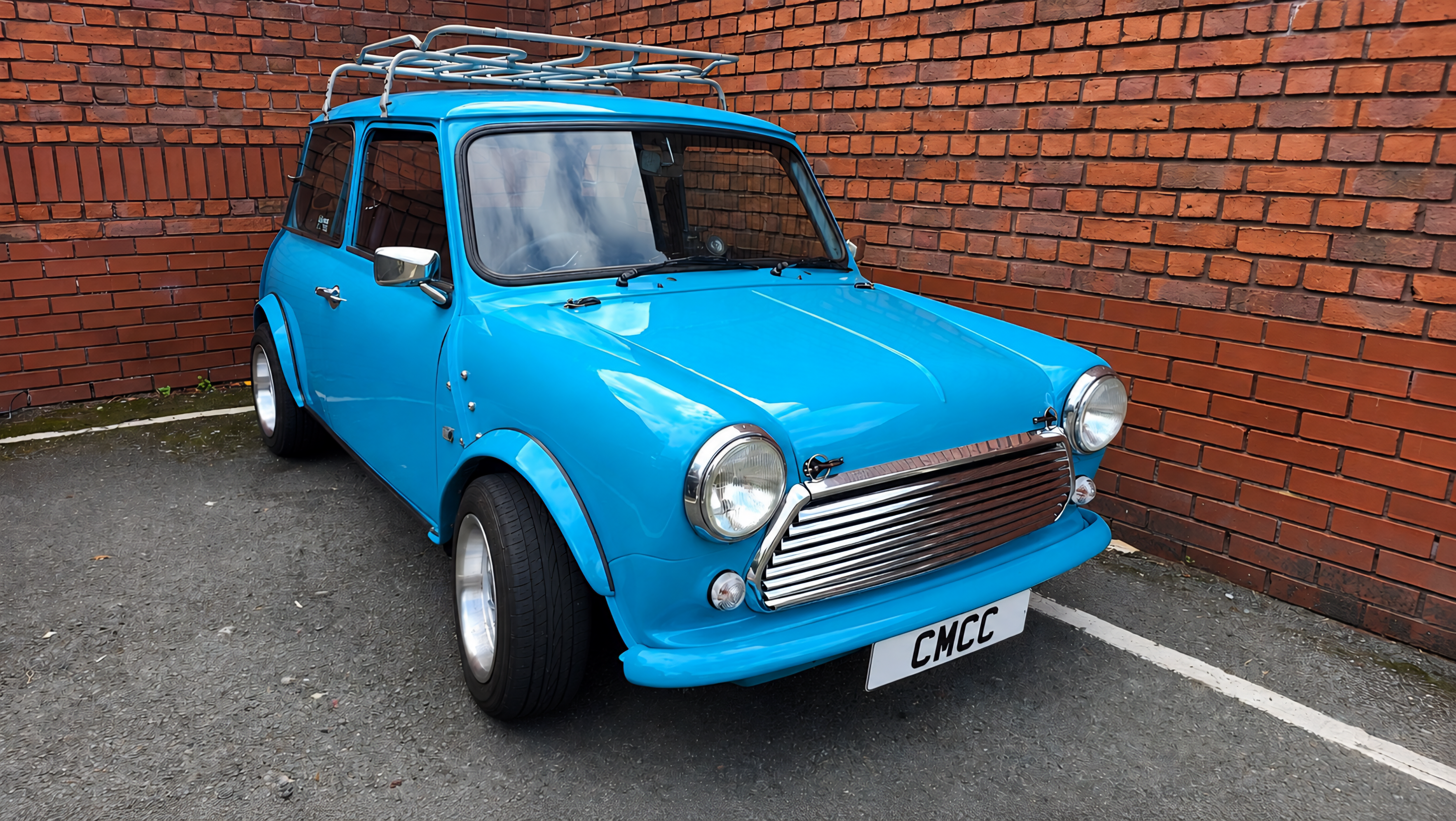Turquoise Classic Mini at Classic Mini Cheshire Collective